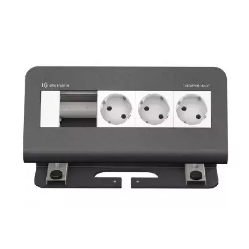 Outlet Box Type F Kindermann 7430000073 Grey White