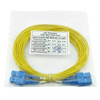 BlueOptics SFP3232BU5MK InfiniBand fibre optic cable 5 m SC Yellow