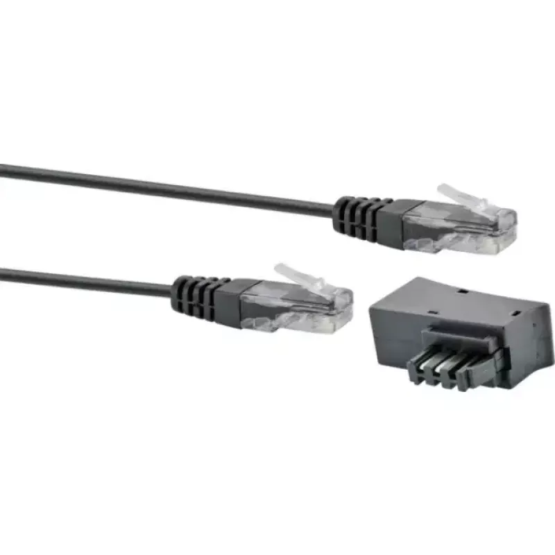 Network Cable Schwaiger TAL6731 533 RJ45 RJ45/TAE-F 3m Black