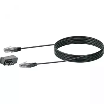 Network Cable Schwaiger TAL6731 533 RJ45 RJ45/TAE-F 3m Black