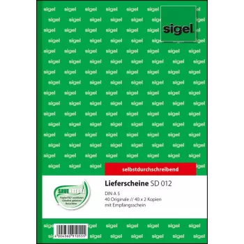 Business form Sigel SD012 Green A5 120 sheets