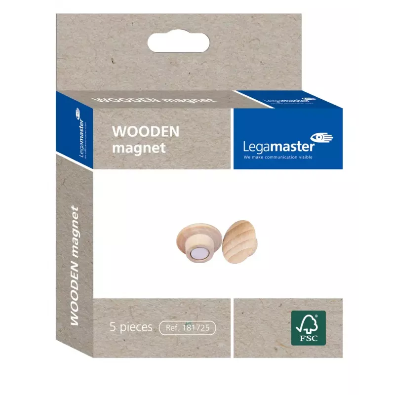 Wooden Magnet Legamaster 25mm 5pcs