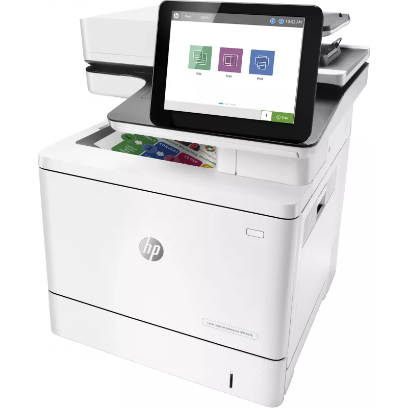 HP Color LaserJet Enterprise MFP M578dn, Laser, Colour printing, 1200 x 1200 DPI, A4, Direct printing, White