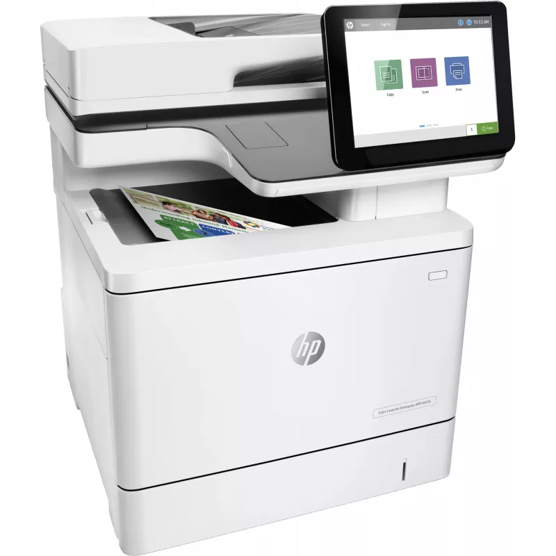 HP Color LaserJet Enterprise MFP M578dn, Laser, Colour printing, 1200 x 1200 DPI, A4, Direct printing, White