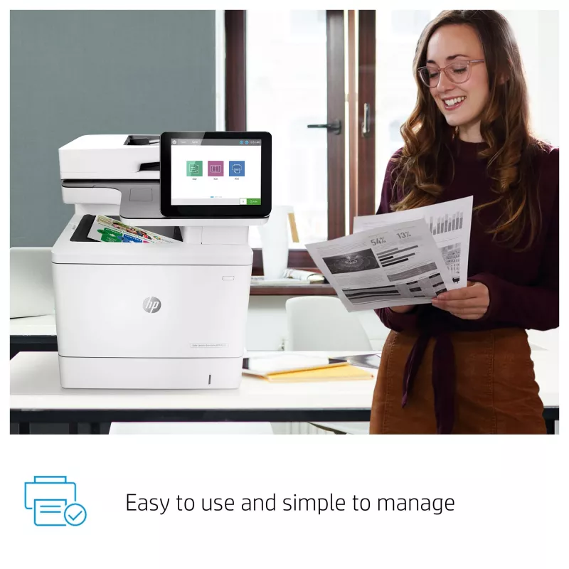 HP Color LaserJet Enterprise MFP M578dn, Laser, Colour printing, 1200 x 1200 DPI, A4, Direct printing, White