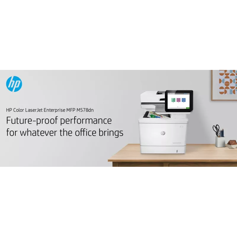 HP Color LaserJet Enterprise MFP M578dn, Laser, Colour printing, 1200 x 1200 DPI, A4, Direct printing, White