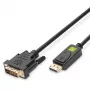 Techly Monitor DisplayPort to DVI Cable 2 m ICOC DSP-C-020, 2 m, DVI-D, DisplayPort, Male, Male, 1920 x 1080 (HD 1080)