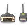 Techly Monitor DisplayPort to DVI Cable 2 m ICOC DSP-C-020, 2 m, DVI-D, DisplayPort, Male, Male, 1920 x 1080 (HD 1080)