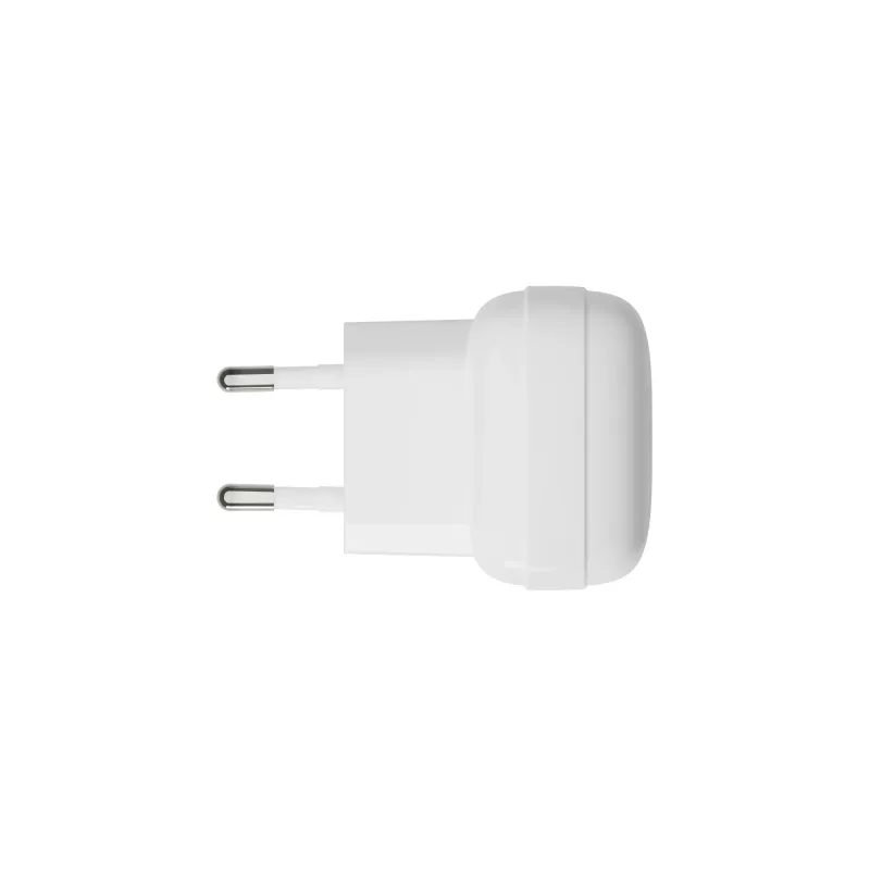 EU Flat Wall Charger d bramante re-charge Pro — 2× USB-C 25W, Indoor, White