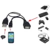 Techly USB 2.0 Cable OTG A F Micro USB M with USB 30cm Black ICOC MUSB-MC2