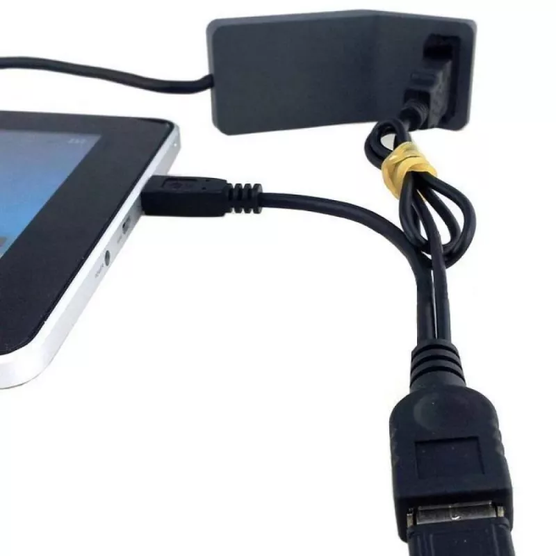 Techly USB 2.0 Cable OTG A F Micro USB M with USB 30cm Black ICOC MUSB-MC2