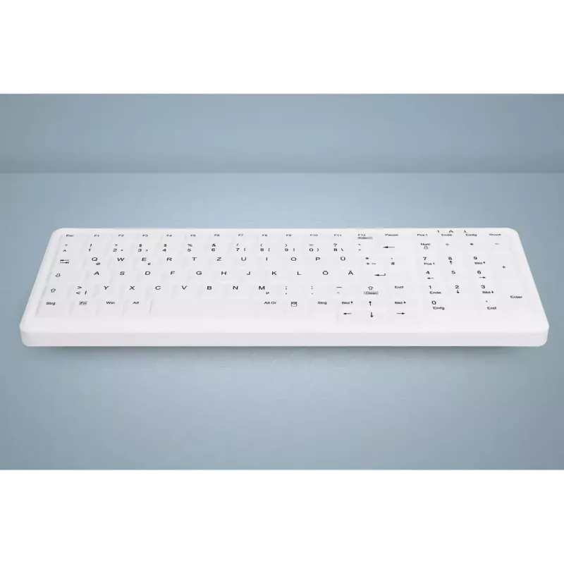Active Key AK-C7000F-UVS-W/CH keyboard Medical USB White Full-size Wired Membrane LED
