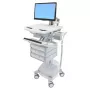 Multimedia cart Ergotron StyleView Aluminium Grey White