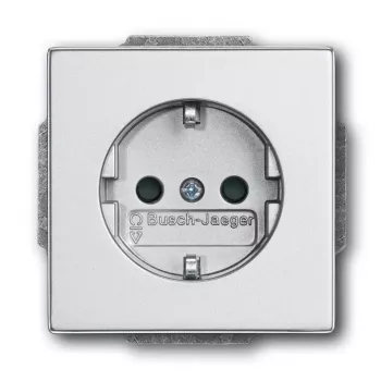 Socket-outlet Busch-Jaeger 2011-0-3798 CEE 7/3 2P+E 16 A 250 V Silver, 63×41 mm