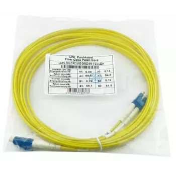 Fibre optic patch cable BlueOptics SFP3131BU3MK 3 m OS2 LC–LC yellow, 9 µm, full duplex