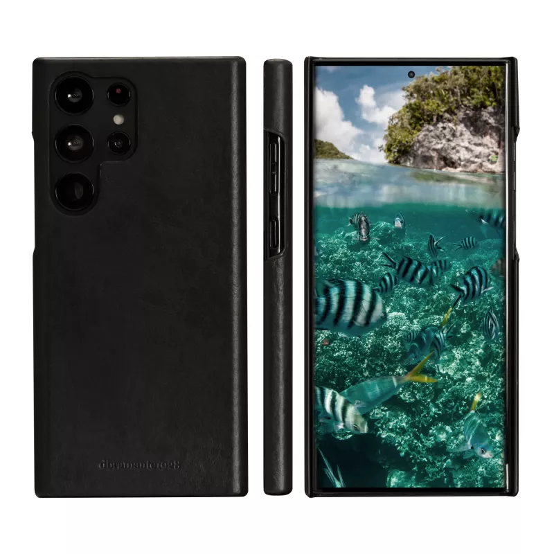 Folio phone case dbramante1928 Lynge for Samsung Galaxy S23 Ultra — black, 3 card pockets, fits 6.8 inch
