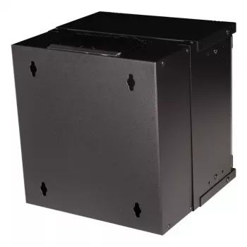 Wall-mounted rack cabinet EQUIP EWM-06-3030-B 6U, 312 mm wide, 300–330 mm depth, black