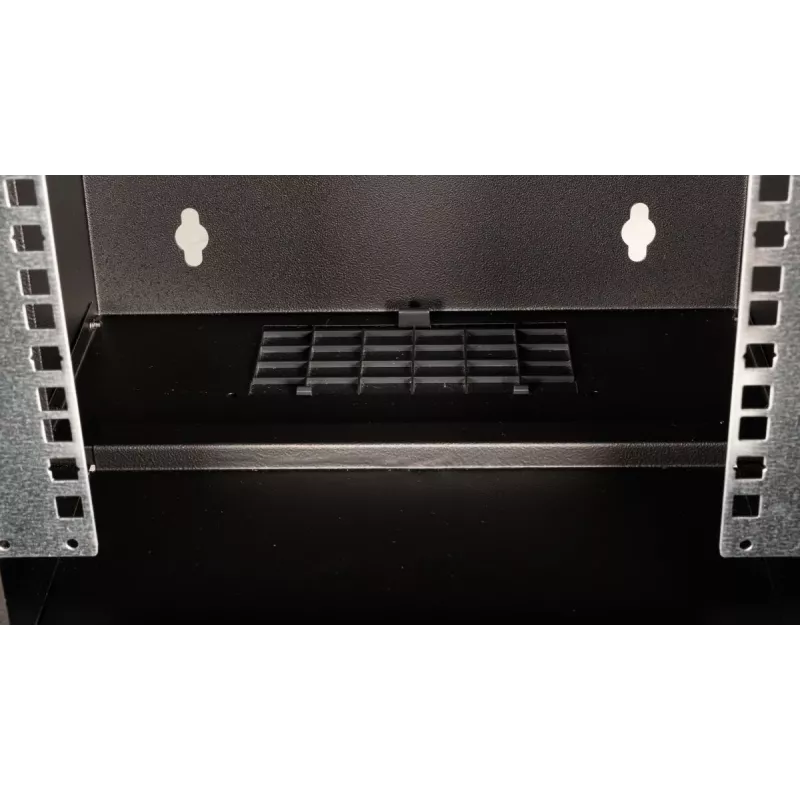 Wall-mounted rack cabinet EQUIP EWM-06-3030-B 6U, 312 mm wide, 300–330 mm depth, black