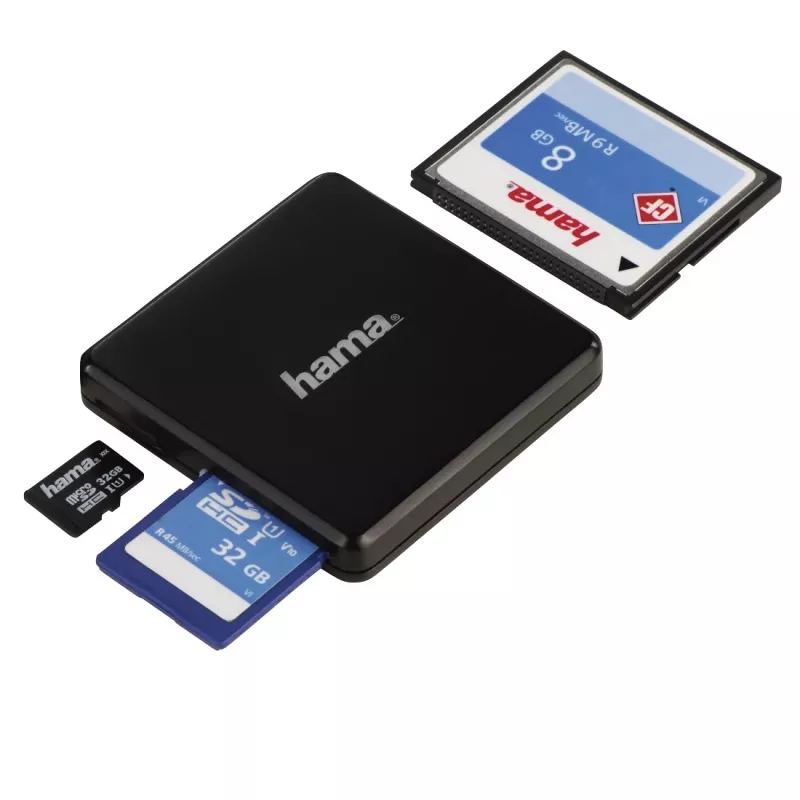 Hama 00124156 card reader USB 3.2 Gen 1 (3.1 Gen 1) Type-A Black