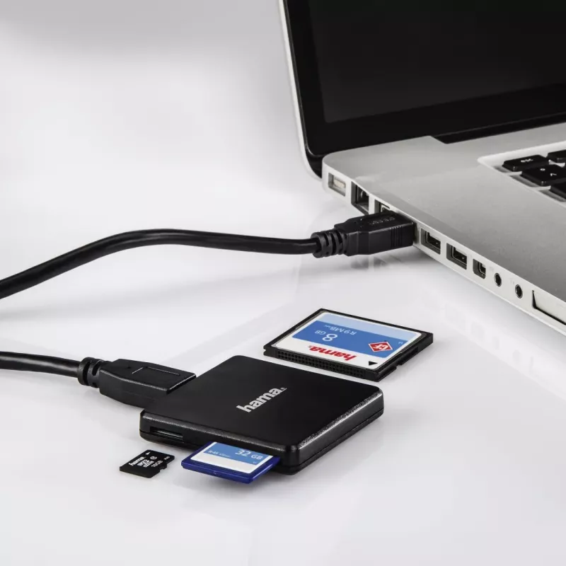 Hama 00124156 card reader USB 3.2 Gen 1 (3.1 Gen 1) Type-A Black