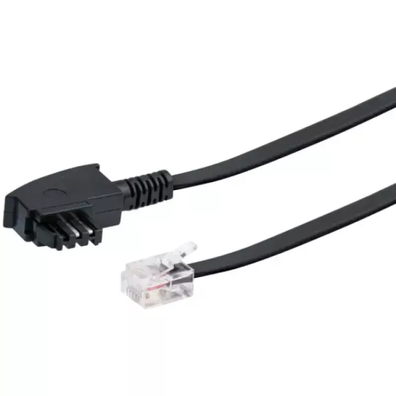 Cable Schwaiger 6.0m RJ-12 - TAE-F 6 m Black