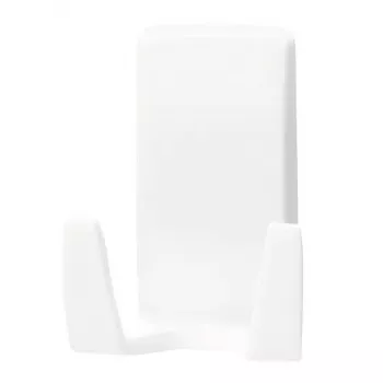 Razor holder Tesa Powerstrips Waterproof Wave, adhesive bathroom mount, waterproof design, white
