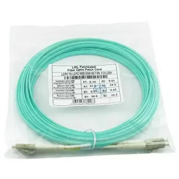 BlueOptics InfiniBand Fibre Optic Cable 7.5m 2x LC LC/APC Green