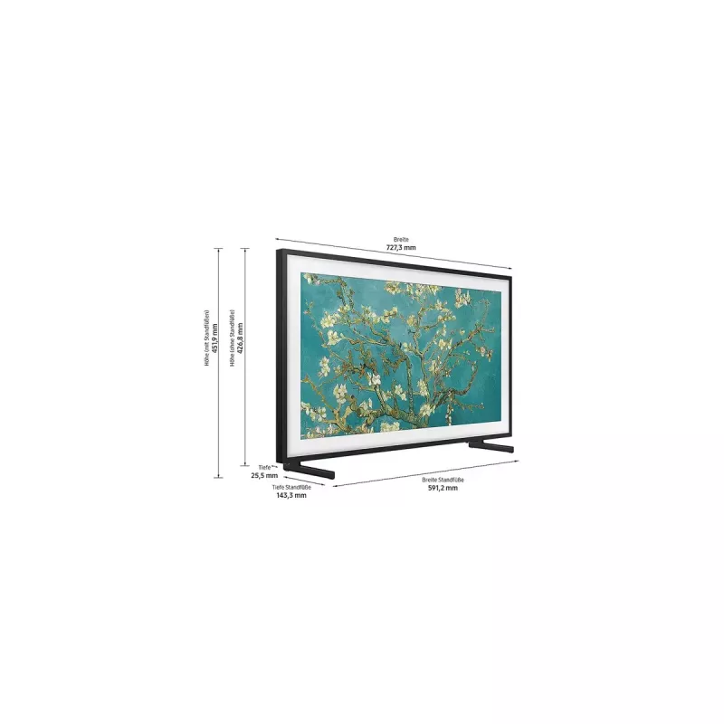 Samsung The Frame GQ32LS03CBU 81.3 cm (32 inch) Full HD Smart TV Wi-Fi Black