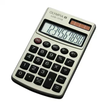 Basic Calculator Olympia LCD 1110 Pocket Silver