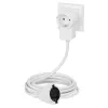 Hama Powerplug power extension 3 m 2 AC outlet(s) Indoor White