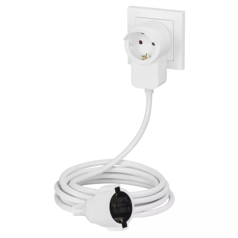 Hama Powerplug power extension 3 m 2 AC outlet(s) Indoor White