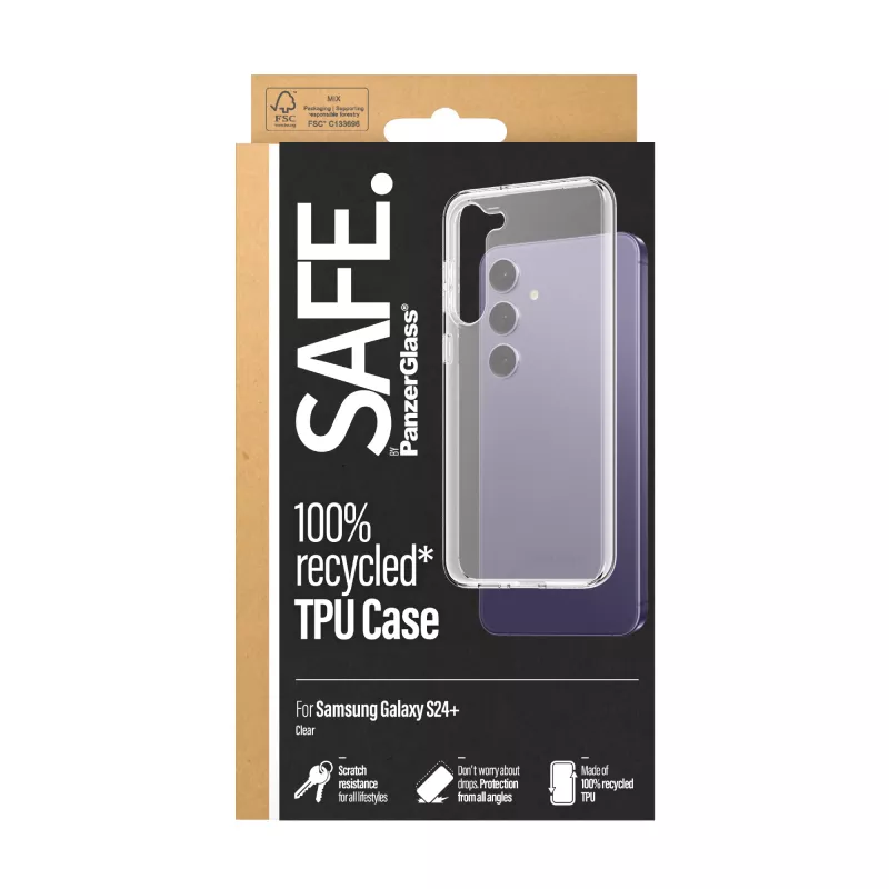 PanzerGlass SAFE. by ® TPU Case Samsung Galaxy S24+ | Transparent