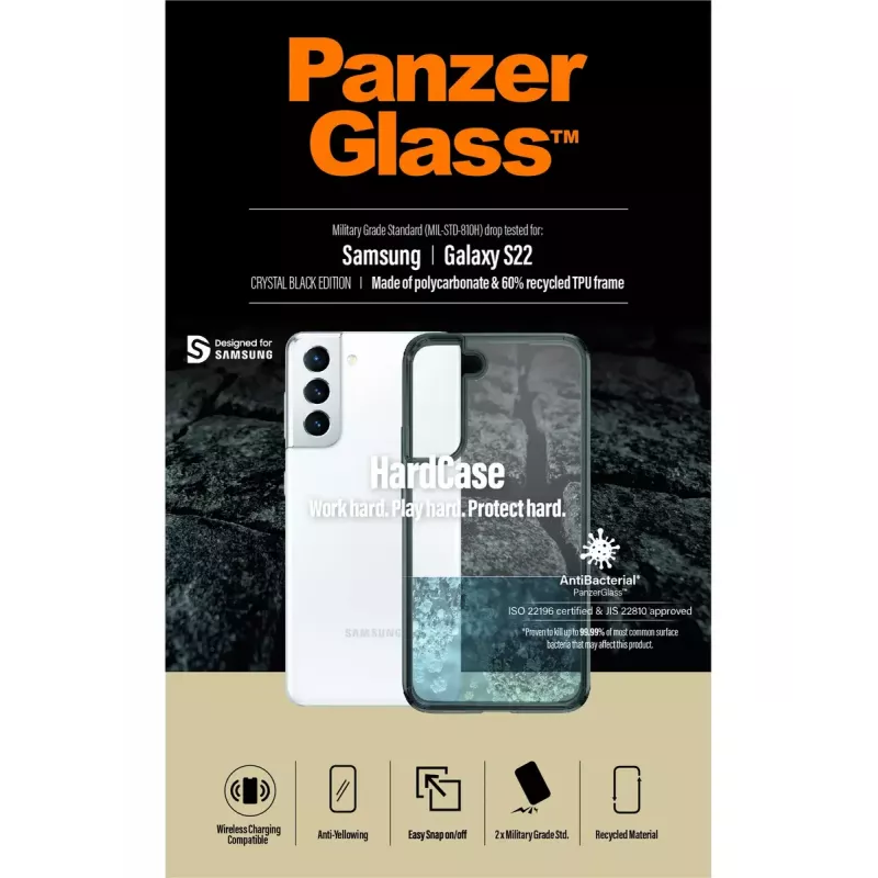 HardCase Cover PanzerGlass for Samsung Galaxy S22 Transparent