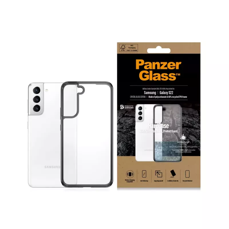 HardCase Cover PanzerGlass for Samsung Galaxy S22 Transparent