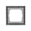 Wall plate cover Busch-Jaeger 1721-183K Silver — thermoplastic, screwless, 80×80 mm, 11 mm