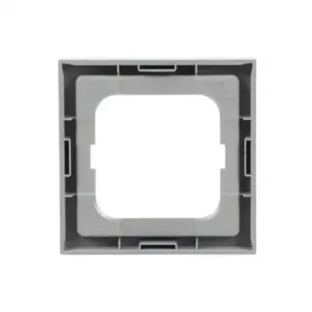 Wall plate cover Busch-Jaeger 1721-183K Silver — thermoplastic, screwless, 80×80 mm, 11 mm