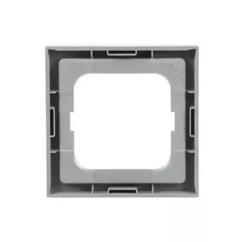 Wall plate cover Busch-Jaeger 1721-183K Silver — thermoplastic, screwless, 80×80 mm, 11 mm