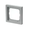 Wall plate cover Busch-Jaeger 1721-183K Silver — thermoplastic, screwless, 80×80 mm, 11 mm