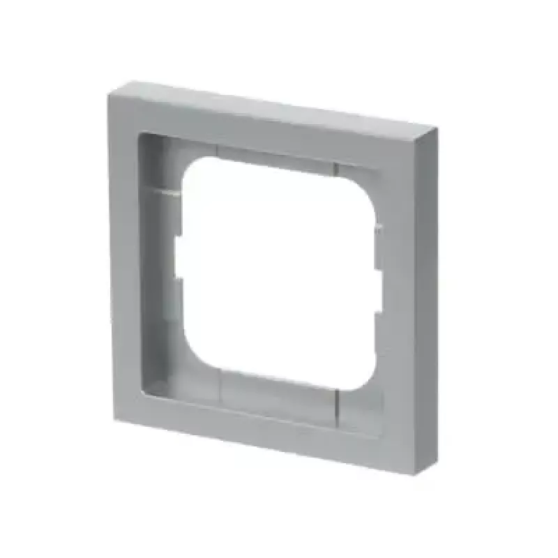Wall plate cover Busch-Jaeger 1721-183K Silver — thermoplastic, screwless, 80×80 mm, 11 mm