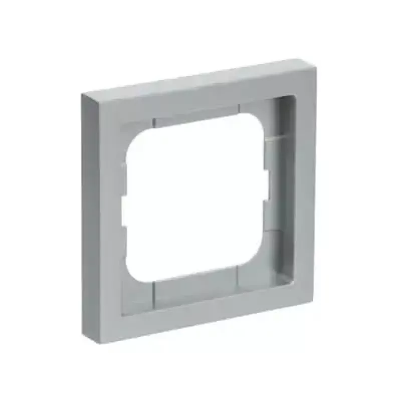 Wall plate cover Busch-Jaeger 1721-183K Silver — thermoplastic, screwless, 80×80 mm, 11 mm
