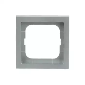 Wall plate cover Busch-Jaeger 1721-183K Silver — thermoplastic, screwless, 80×80 mm, 11 mm