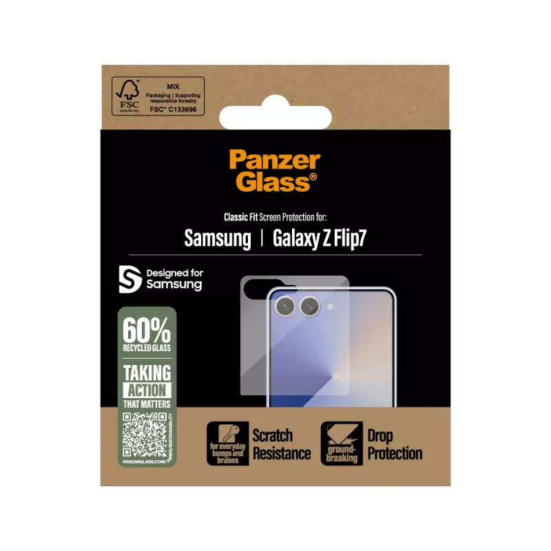 PanzerGlass ® Screen Protector Samsung Galaxy Z Flip7 | Classic Fit