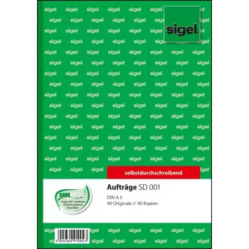 Business form Sigel SD001 Green A5 80 sheets