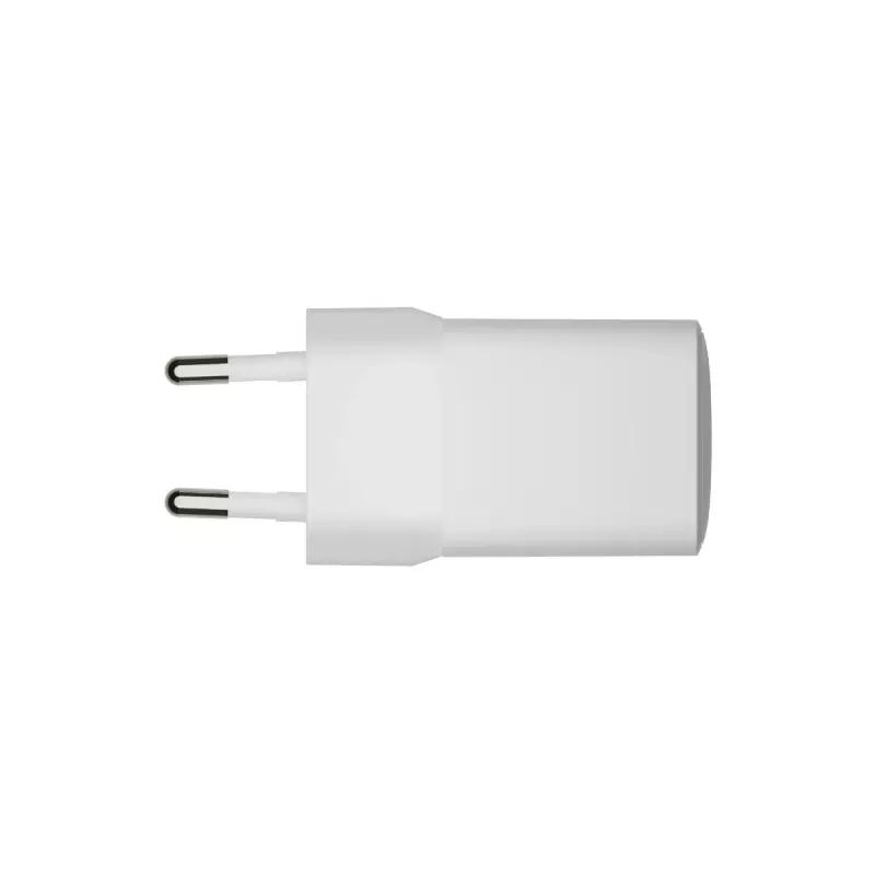 Indoor USB-C 30W + USB-A 18W Charger by d bramante — model CH18EUWH7082, White, AC 110–240V