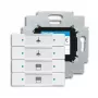 Wall switch cover plate Busch-Jaeger 6127/01-84 White screwless design 63×63 mm