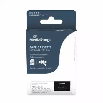 Printer Ribbon MediaRange MRBTZ355 White 2.4 cm x 8 m