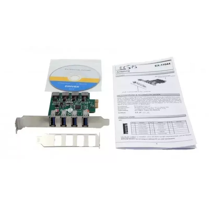 Internal USB 3.2 Gen 1 Adapter EXSYS EX-11044 PCIe VIA VL805