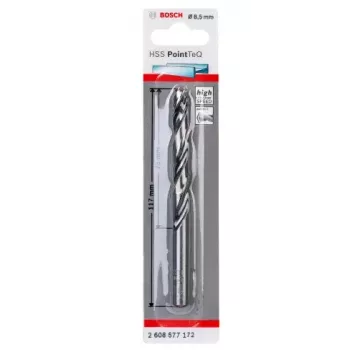 Twist Drill Bit Bosch HSS Twist Drill Bits PointTeQ 8.5 mm