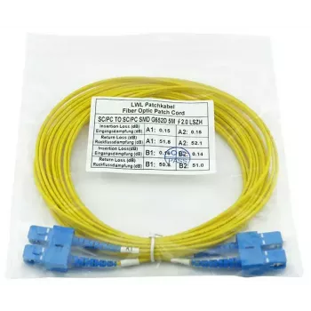 Fibre optic cable BlueOptics CAB-SMF-SC-SC-15 15 m G.657.A1 SC SC