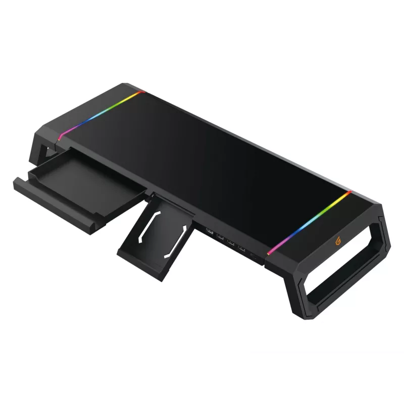 Conceptronic THORNE ERGO Gaming Monitor Stand, Freestanding, 10 kg, Black